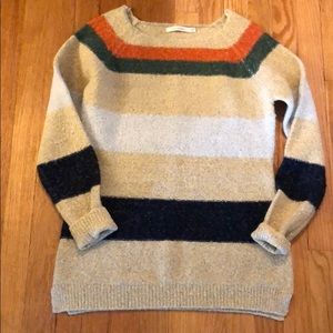 Ellison wide crew neckline multi color sweater